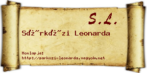 Sárközi Leonarda névjegykártya